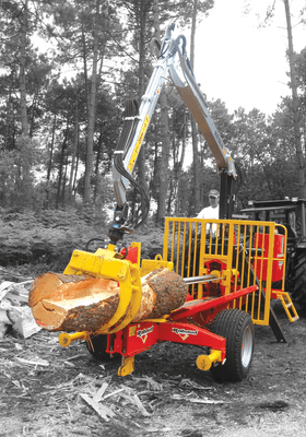 06 - Bois - Divers - Fendeuse tracteur horizontale F80