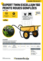 41 - Motoculture, Outillage Ferme et Jardin  - Outillage jardin et ferme - Brouette EXPERT TWIN EXCELLIUM 160 L