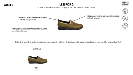 24 - Equipement et protection individuelle - Chaussures - Sabot LESSFOR