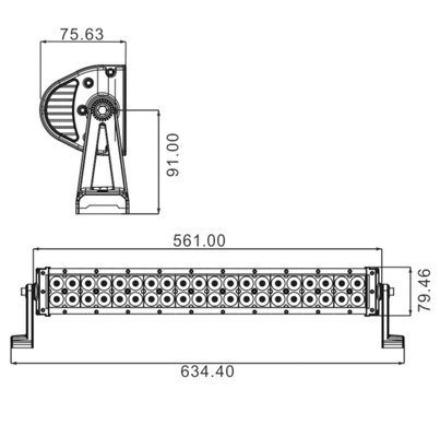 18 - Eclairage Signalisation 12V - Phares de travail - Barre d'éclairage LED 180 W