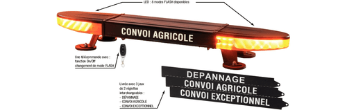 18 - Eclairage Signalisation 12V - Feux agricole, Rampe élcairage - Rampe de signalisation LED