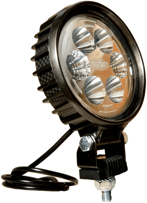 18 - Eclairage Signalisation 12V - Phares de travail - Phare de travail rond 12W CARBONLUX