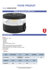 18 - Eclairage Signalisation 12V - Eclairage signalisation - Balise de secours