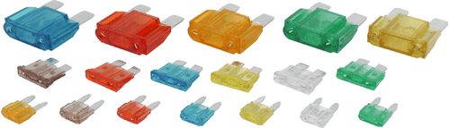 18 - Eclairage Signalisation 12V - Eclairage signalisation - Fusibles enfichables mini, standard et maxi 166 pièces