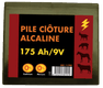 11 - Clôture, Patura - Batteries et piles - Pile saline 9 V 175 Ah
