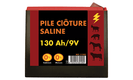 11 - Clôture, Patura - Batteries et piles - Pile saline 9 V 130 Ah