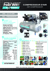 42 - Nettoyeur Haute Pression, Aspirateur, compresseurs, outils pneumatique - Compresseurs - Compresseur triphasé 200 L 9 bar