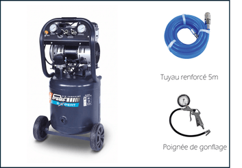42 - Nettoyeur Haute Pression, Aspirateur, compresseurs, outils pneumatique - Compresseurs - Compresseur monophasé 40 L 8 Bar 2 cv