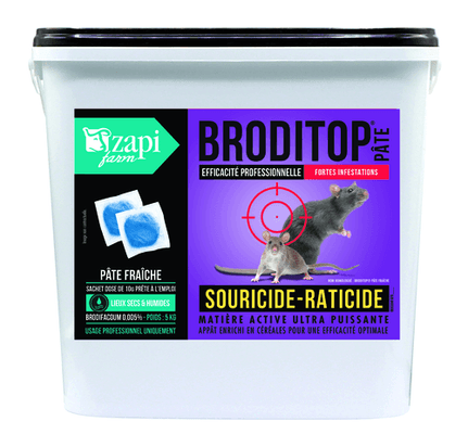 38 - Lutte anti nuisibles - Produits anti nuisibles - Raticide souricide pâte 5 kg
