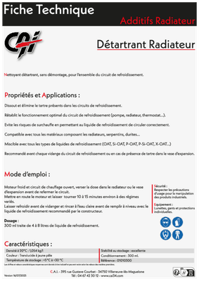 22 - Matière consommables atelier, Hygiène - Hygiène - Détartrant radiateur 300 ml
