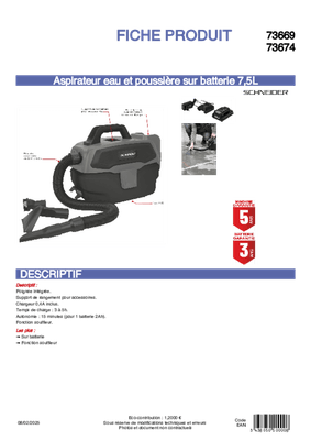 42 - Nettoyeur Haute Pression, Aspirateur, compresseurs, outils pneumatique - Aspirateur - Pack nettoyant véhicule