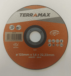 22 - Matière consommables atelier, Hygiène - Ponçage, tronçonnage - Disque à tronçonner acier/inox 125x1,6x22,23 mm