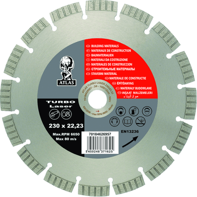 22 - Matière consommables atelier, Hygiène - Ponçage, tronçonnage - Disque diamant ATLAS 125 x 2,2 x 22,23 mm