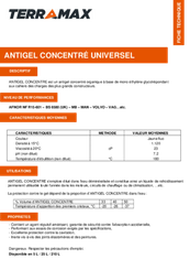 52 - Produits froids - Antigel - Antigel concentré universel