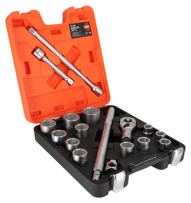 23 - Equipement atelier - Divers - Coffret 12 douilles 6 pans 3/4 et accessoires