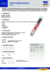 57 - Soudure - Electrodes - Electrode fonte Ø 3,2 mm