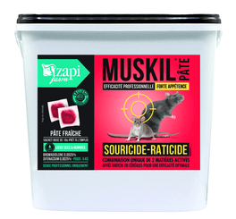 38 - Lutte anti nuisibles - Produits anti nuisibles - Raticide souricide MUSKIL 5 kg