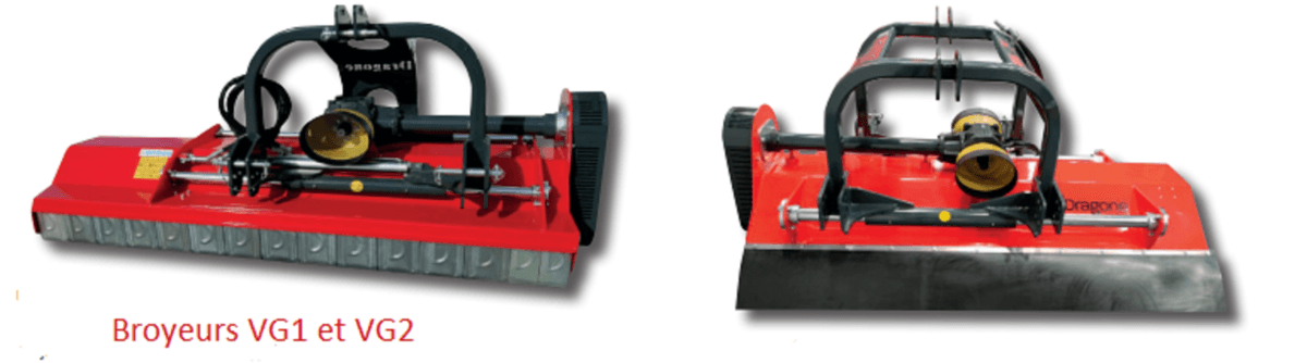 42 - Nettoyeur Haute Pression, Aspirateur, compresseurs, outils pneumatique - Entretien - Broyeurs axe horizontal champs DRAGONE