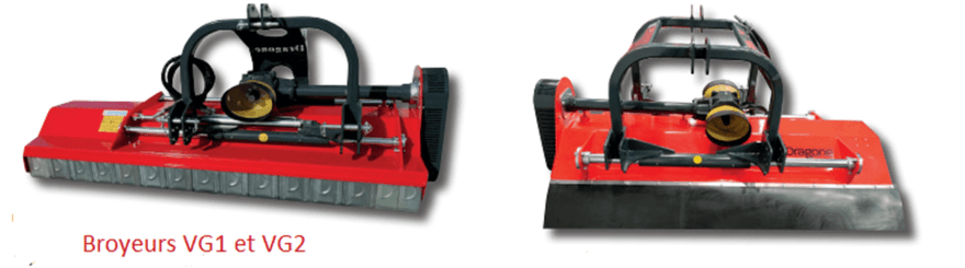 42 - Nettoyeur Haute Pression, Aspirateur, compresseurs, outils pneumatique - Entretien - Broyeurs axe horizontal champs DRAGONE