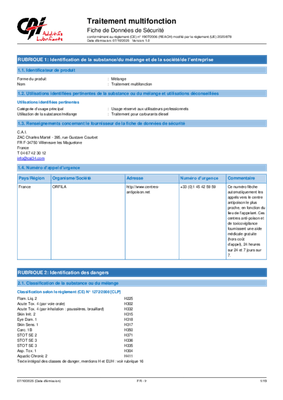 09 - Carburant et transfert - Additifs - TRAITEMENT MULTIFONCTION 1L
