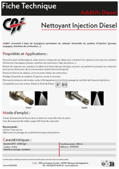 09 - Carburant et transfert - Additifs - Nettoyant injection diesel 300 ml