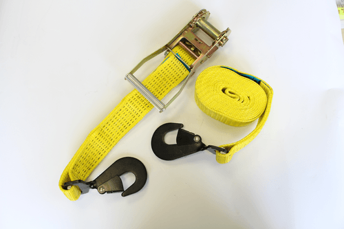 53 - Quincaillerie - Accessoires portails - Sangle à cliquet avec mousqueton vertical 5 T 4 m