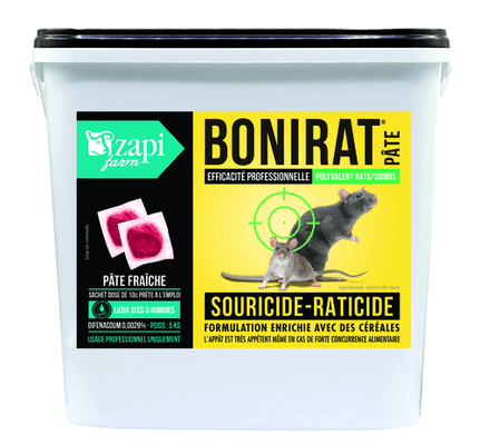 38 - Lutte anti nuisibles - Produits anti nuisibles - Raticide souricide bloc 5 kg