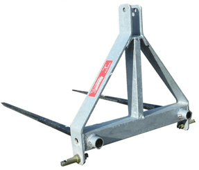 Manutention - Outils de manutention - Fourche pour balle 2 dents ou 4 dents attelage 3 points.