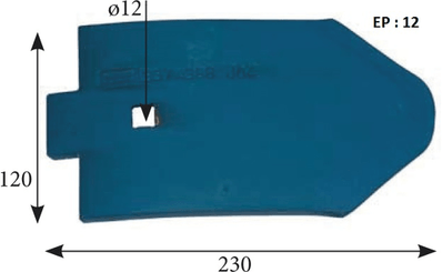 45 - Pièces d'usure et travail du sol - Divers - Pointe de soc pour SMARAGD Lemken adaptable