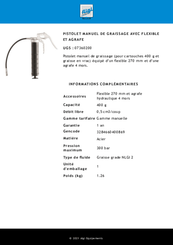 23 - Equipement atelier - Divers - Pistolet à graisse manuel