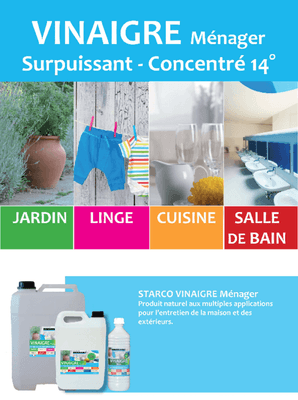 22 - Matière consommables atelier, Hygiène - Hygiène - Vinaigre menager 14°
