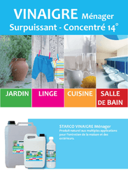 22 - Matière consommables atelier, Hygiène - Hygiène - Vinaigre menager 14°