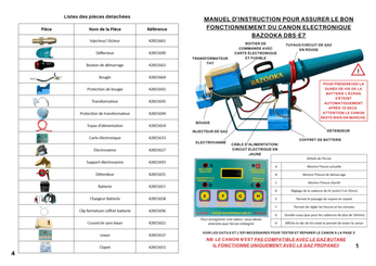 Lutte anti-nuisibles - Canons à gaz - Canon à gaz électronique BAZOOKA