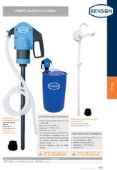 09 - Carburant et transfert - Matériel de transfert - Pompe AdBlue manuelle 15L/Min