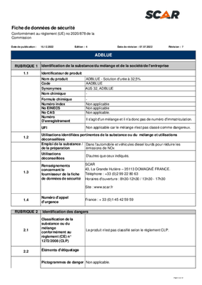 09 - Carburant et transfert - Additifs - AdBlue 25L