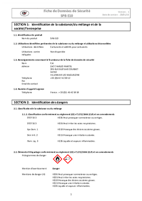09 - Carburant et transfert - Additifs - Stabilisant SPB Essence