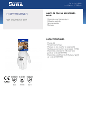 24 - Equipement et protection individuelle - Gants - Gants pour conduite d'engins DRIVER