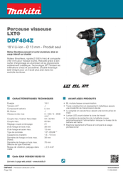 20 - Electroportatifs - Perçeuses, visseuses - Perceuse visseuse LXT