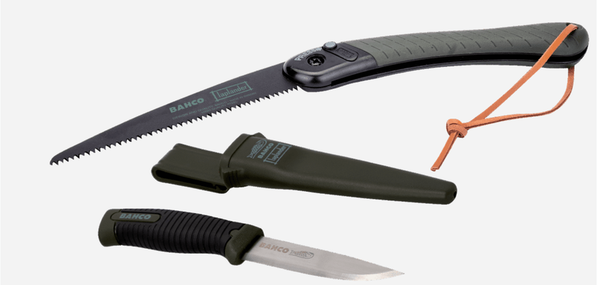 Matériel forestier - Combinés bois - Jeu de scie pliable et couteau