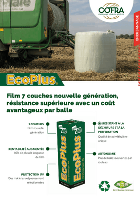 25 - Fenaison - Consommables récolte - Film d'enrubannage ECO PLUS