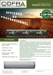 25 - Fenaison - Consommables récolte - Filet agricole SPIDERNET