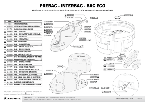 01 - Abreuvement - Bacs - Bac PREBAC ovale 950 L