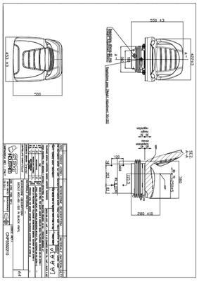 48 - Pièces Tracteur, Equipement Véhicule - Pièces techniques - Siège de tracteur vigneron suspension mécanique